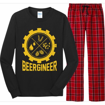 Beergineer Homebrew Home Brewing Craft Beer Brewer Long Sleeve Pajama Set