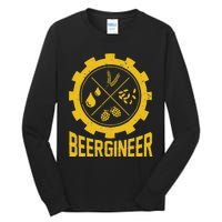 Beergineer Homebrew Home Brewing Craft Beer Brewer Tall Long Sleeve T-Shirt