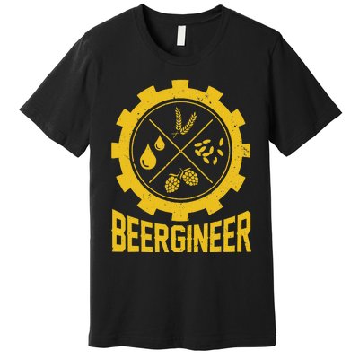 Beergineer Homebrew Home Brewing Craft Beer Brewer Premium T-Shirt