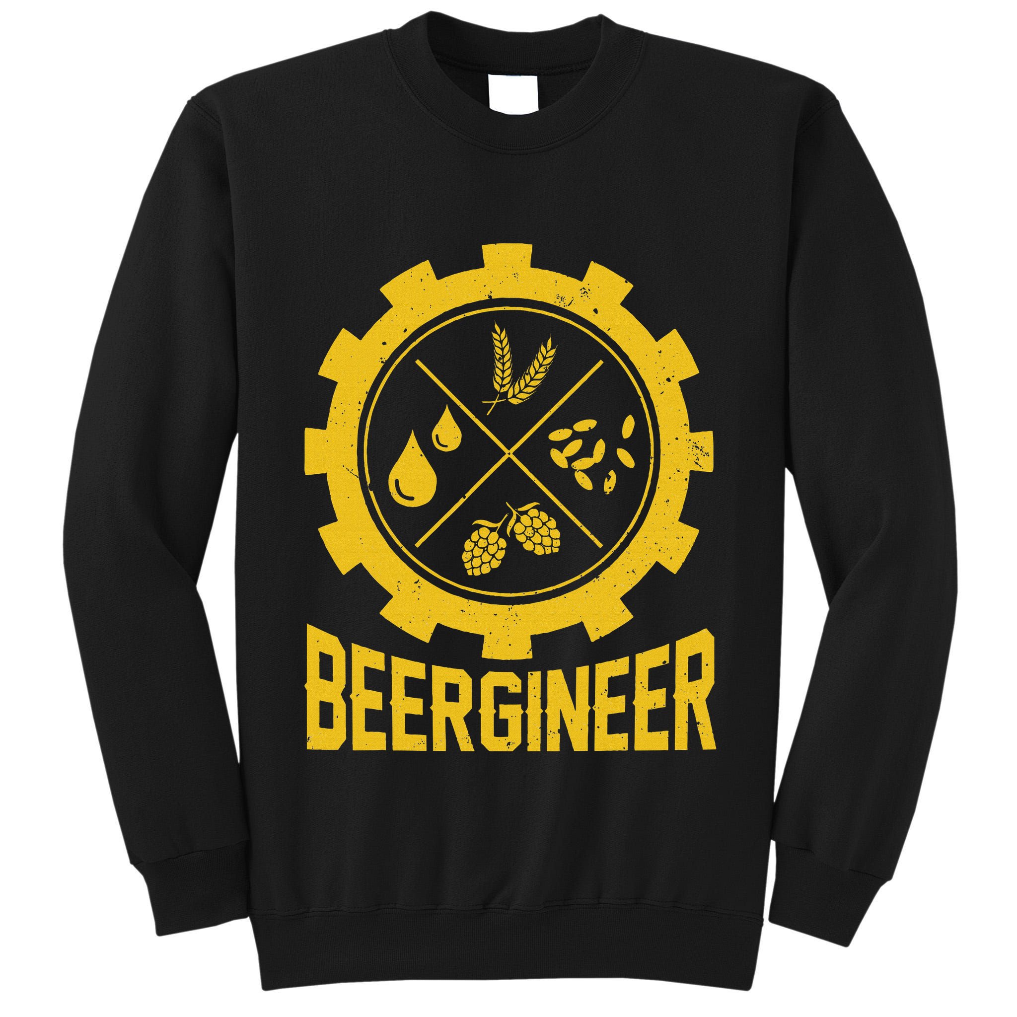 Beergineer Homebrew Home Brewing Craft Beer Brewer Tall Sweatshirt