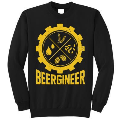 Beergineer Homebrew Home Brewing Craft Beer Brewer Tall Sweatshirt