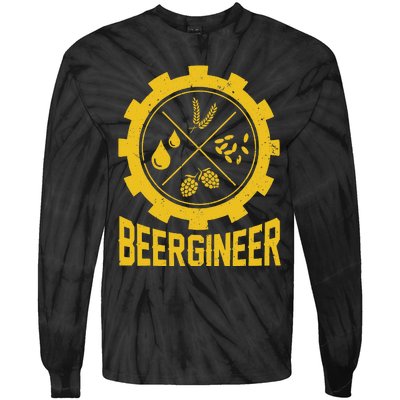 Beergineer Homebrew Home Brewing Craft Beer Brewer Tie-Dye Long Sleeve Shirt