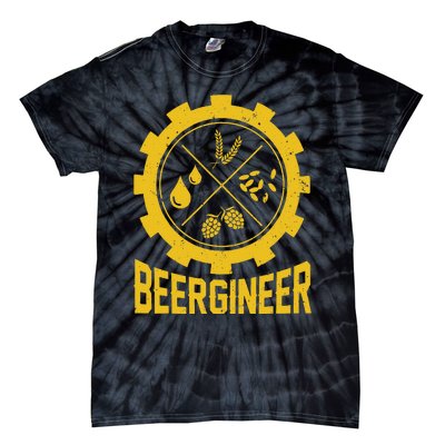 Beergineer Homebrew Home Brewing Craft Beer Brewer Tie-Dye T-Shirt