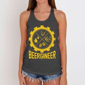 Beergineer Homebrew Home Brewing Craft Beer Brewer Women's Knotted Racerback Tank