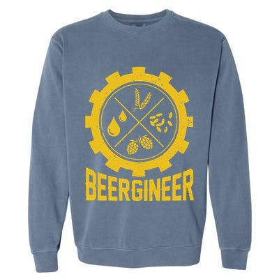 Beergineer Homebrew Home Brewing Craft Beer Brewer Garment-Dyed Sweatshirt