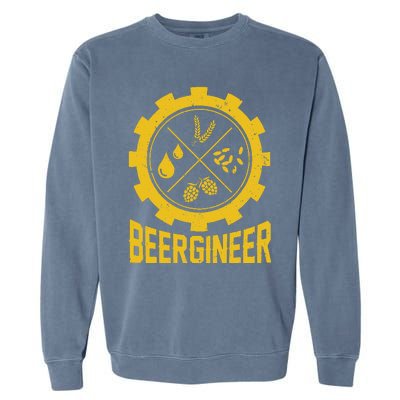 Beergineer Homebrew Home Brewing Craft Beer Brewer Garment-Dyed Sweatshirt