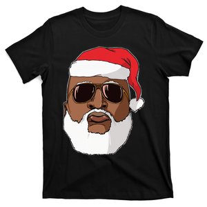 Black hip hop Santa Claus novelty African American Santa T-Shirt