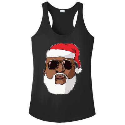 Black hip hop Santa Claus novelty African American Santa Ladies PosiCharge Competitor Racerback Tank