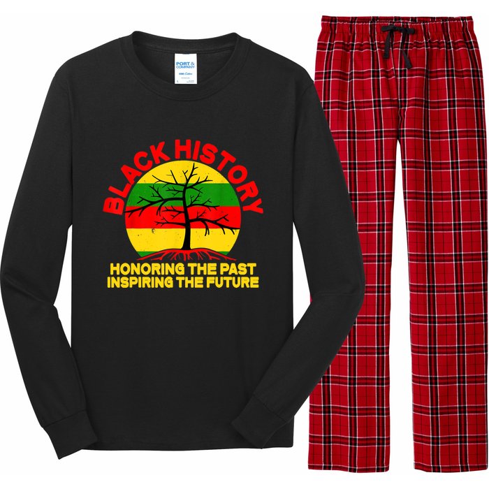 Black History Honoring The Past Inspiring The Future Long Sleeve Pajama Set