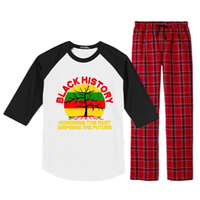 Black History Honoring The Past Inspiring The Future Raglan Sleeve Pajama Set