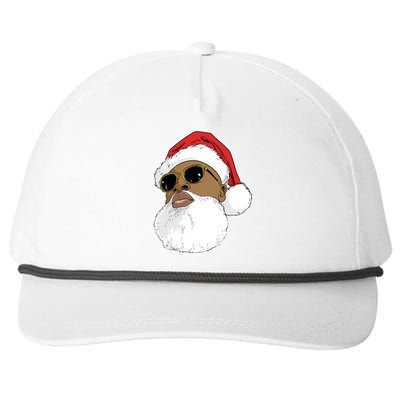 Black Hip Hop Santa Claus Novelty African American Santa Great Gift Snapback Five-Panel Rope Hat