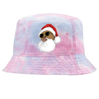 Black Hip Hop Santa Claus Novelty African American Santa Great Gift Tie-Dyed Bucket Hat