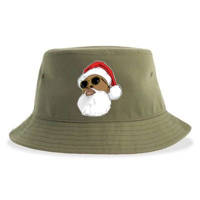 Black Hip Hop Santa Claus Novelty African American Santa Great Gift Sustainable Bucket Hat