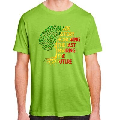 Black History Honoring The Past Inspiring The Future Tree Adult ChromaSoft Performance T-Shirt