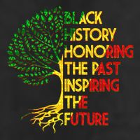 Black History Honoring The Past Inspiring The Future Tree Garment-Dyed Heavyweight T-Shirt