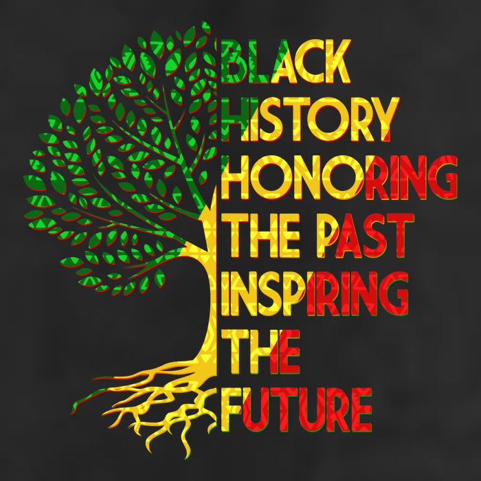 Black History Honoring The Past Inspiring The Future Tree Garment-Dyed Heavyweight T-Shirt