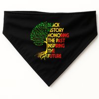 Black History Honoring The Past Inspiring The Future Tree USA-Made Doggie Bandana