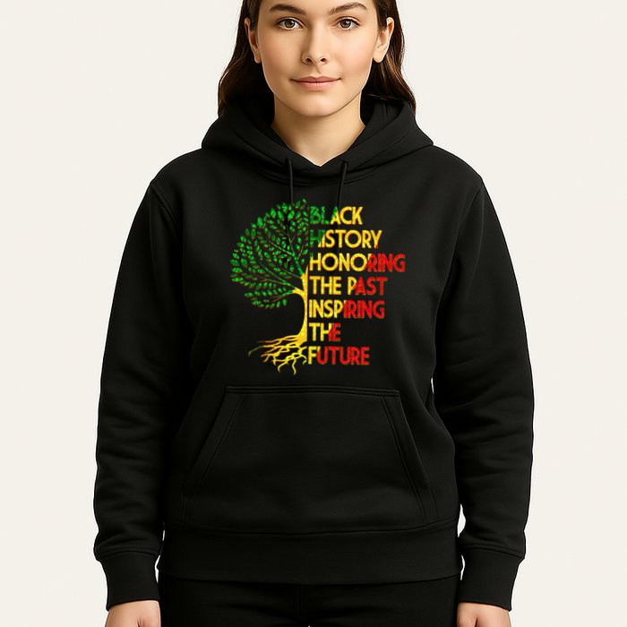 Black History Honoring The Past Inspiring The Future Tree Hoodie