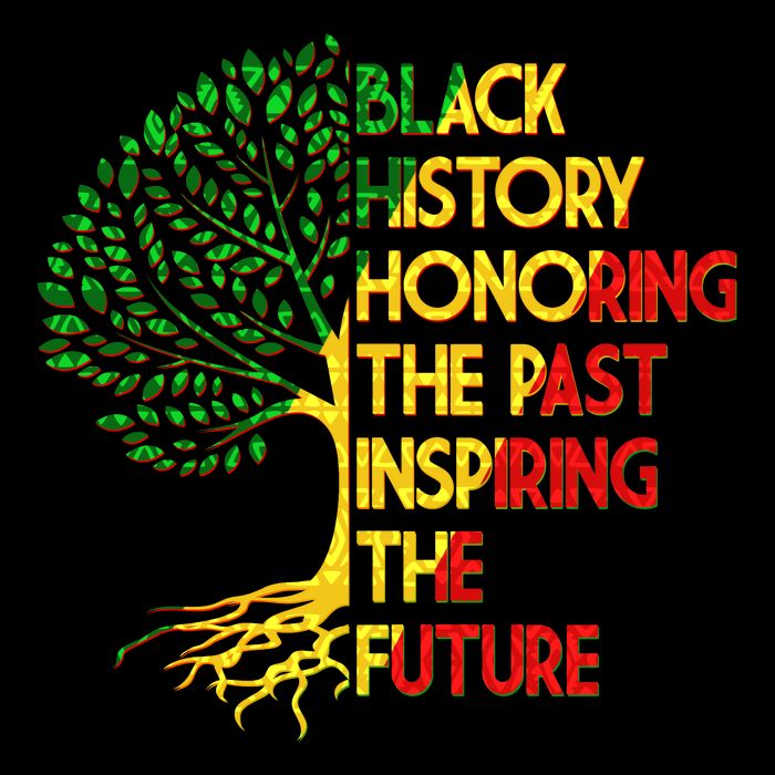 Black History Honoring The Past Inspiring The Future Tree Drawstring Bag