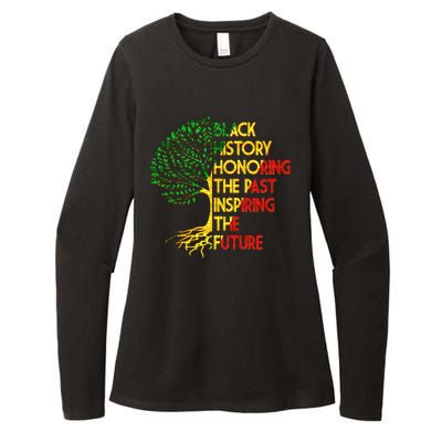 Black History Honoring The Past Inspiring The Future Tree Womens CVC Long Sleeve Shirt