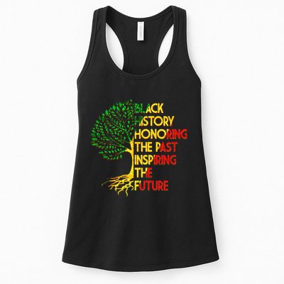 Black History Honoring The Past Inspiring The Future Tree Womens Tank Top
