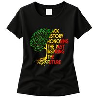 Black History Honoring The Past Inspiring The Future Tree Womens T-Shirt
