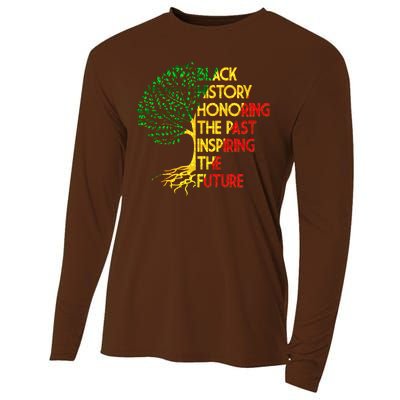 Black History Honoring The Past Inspiring The Future Tree Cooling Performance Long Sleeve Crew