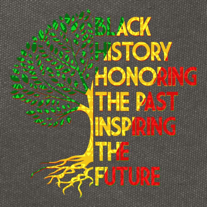 Black History Honoring The Past Inspiring The Future Tree Cotton Canvas Backpack