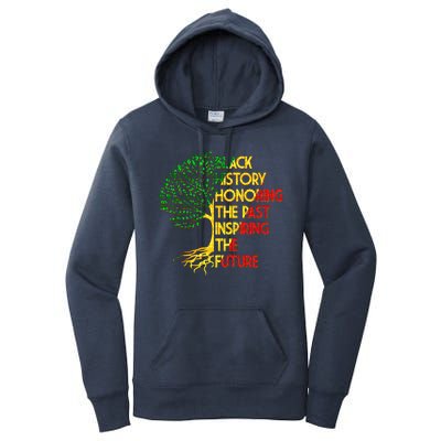 Black History Honoring The Past Inspiring The Future Tree Women's Pullover Hoodie