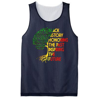 Black History Honoring The Past Inspiring The Future Tree Mesh Reversible Basketball Jersey Tank