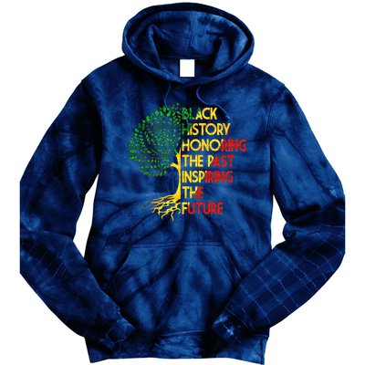 Black History Honoring The Past Inspiring The Future Tree Tie Dye Hoodie