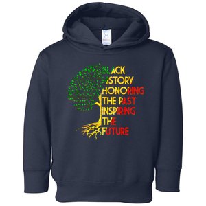 Black History Honoring The Past Inspiring The Future Tree Toddler Hoodie