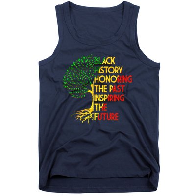 Black History Honoring The Past Inspiring The Future Tree Tank Top