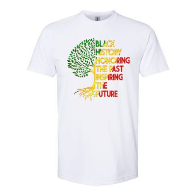 Black History Honoring The Past Inspiring The Future Tree Softstyle® CVC T-Shirt