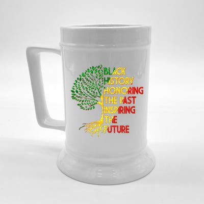 Black History Honoring The Past Inspiring The Future Tree Beer Stein