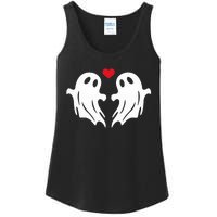 Boo Heart Halloween Couple Costume Girlfriend Boyfriend Ladies Essential Tank