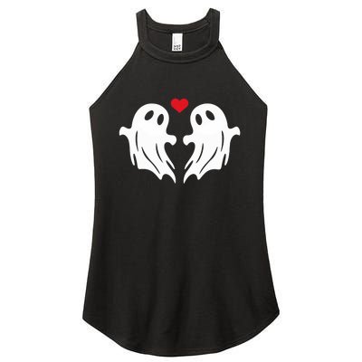 Boo Heart Halloween Couple Costume Girlfriend Boyfriend Women's Perfect Tri Rocker Tank