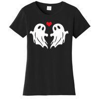 Boo Heart Halloween Couple Costume Girlfriend Boyfriend Women's T-Shirt