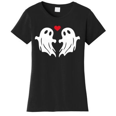 Boo Heart Halloween Couple Costume Girlfriend Boyfriend Women's T-Shirt