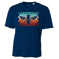 Beekeeping Honey Honeycomb Beekeeper Retro Bee Cooling Performance Crew T-Shirt