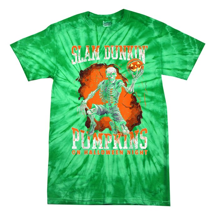 Basketballer Halloween Hoopster Halloween Basketball Player Tie-Dye T-Shirt