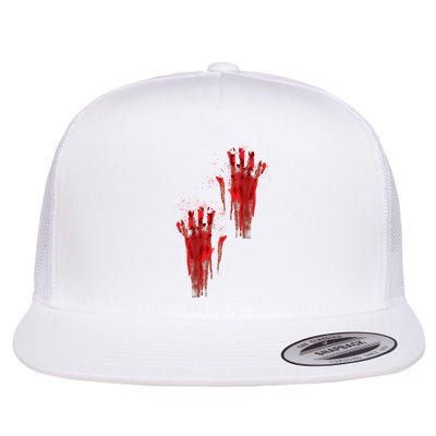 Bloody Hand Halloween Flatbill Hat