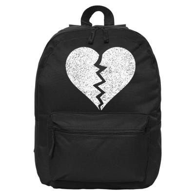 BROKEN HEART HEARTBREAK HEARTBROKEN BREAK 16 in Basic Backpack