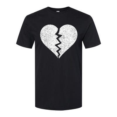 BROKEN HEART HEARTBREAK HEARTBROKEN BREAK Softstyle® CVC T-Shirt