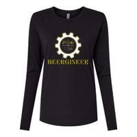 Beergineer Homebrew Home Brewing Craft Beer Brewmasters Gift Womens Cotton Relaxed Long Sleeve T-Shirt