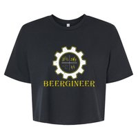 Beergineer Homebrew Home Brewing Craft Beer Brewmasters Gift Bella+Canvas Jersey Crop Tee