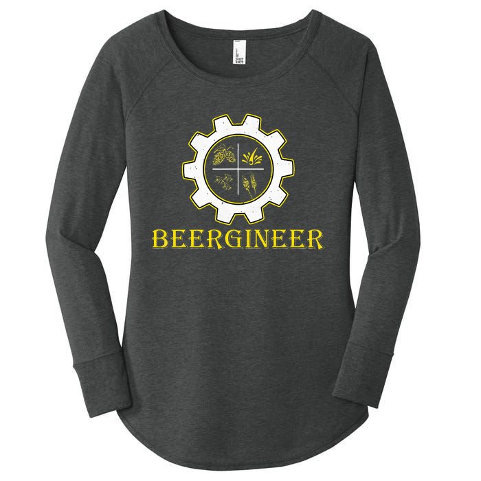 Beergineer Homebrew Home Brewing Craft Beer Brewmasters Gift Women's Perfect Tri Tunic Long Sleeve Shirt