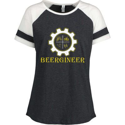 Beergineer Homebrew Home Brewing Craft Beer Brewmasters Gift Enza Ladies Jersey Colorblock Tee