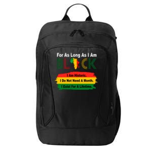 Black History Historic Month City Backpack