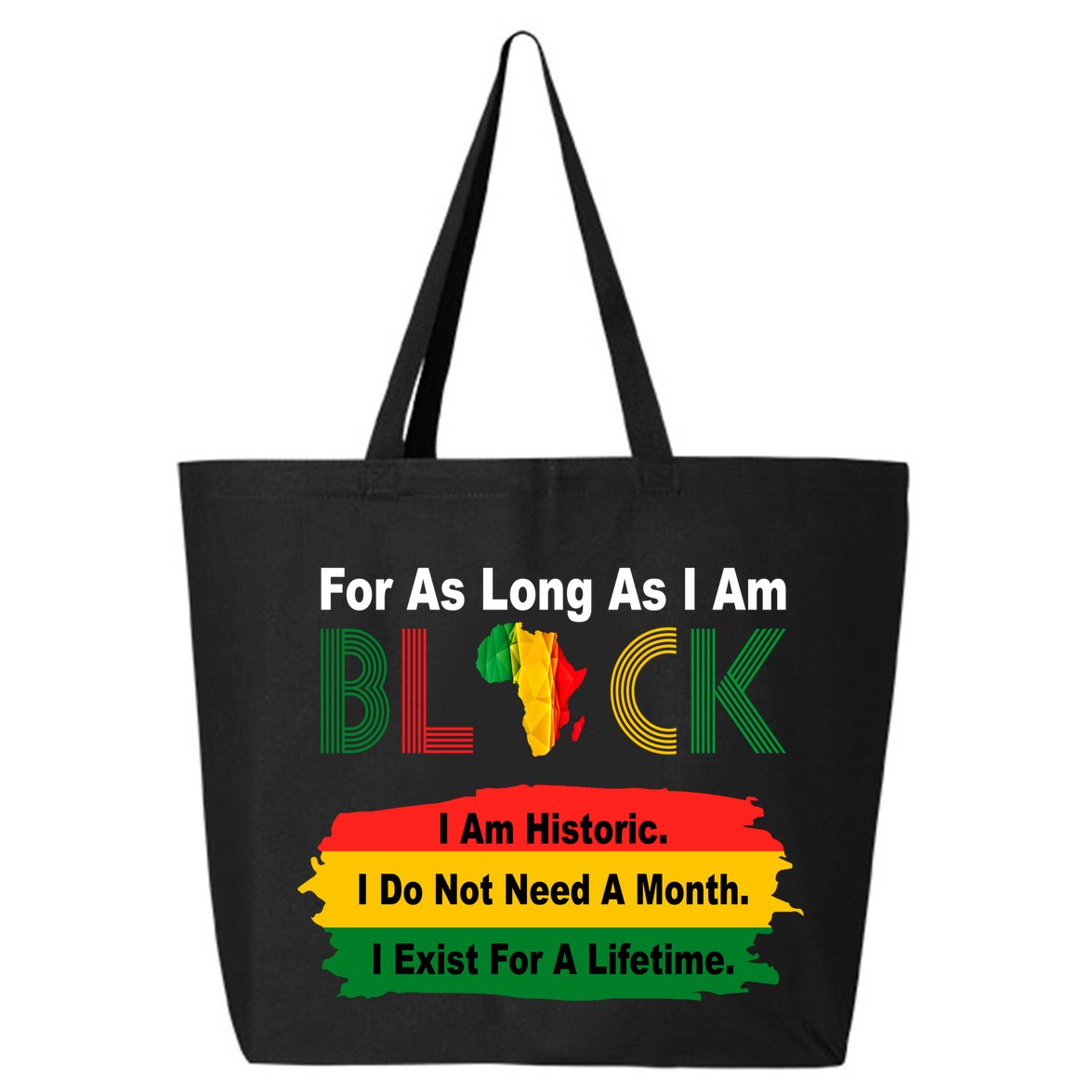 Black History Historic Month 25L Jumbo Tote